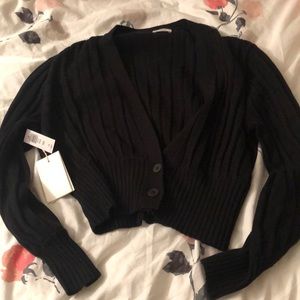 Artizia NWT black button sweater.